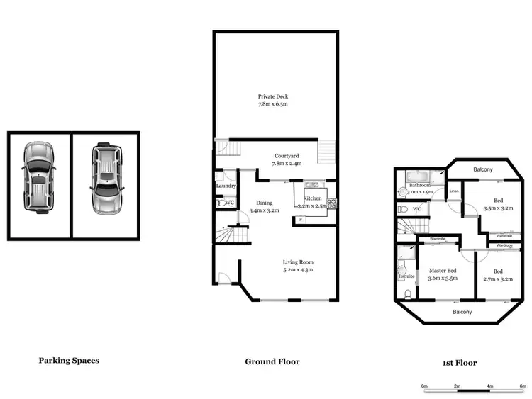 Floorplan of Homely townhouse listing, 2/2-10 Mainsail Place, Ballina NSW 2478