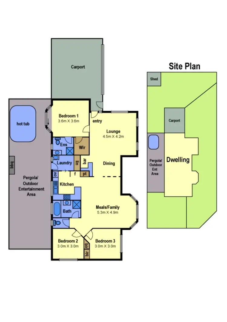 Floorplan of Homely house listing, 18 Antionetta Way, Hillside VIC 3037
