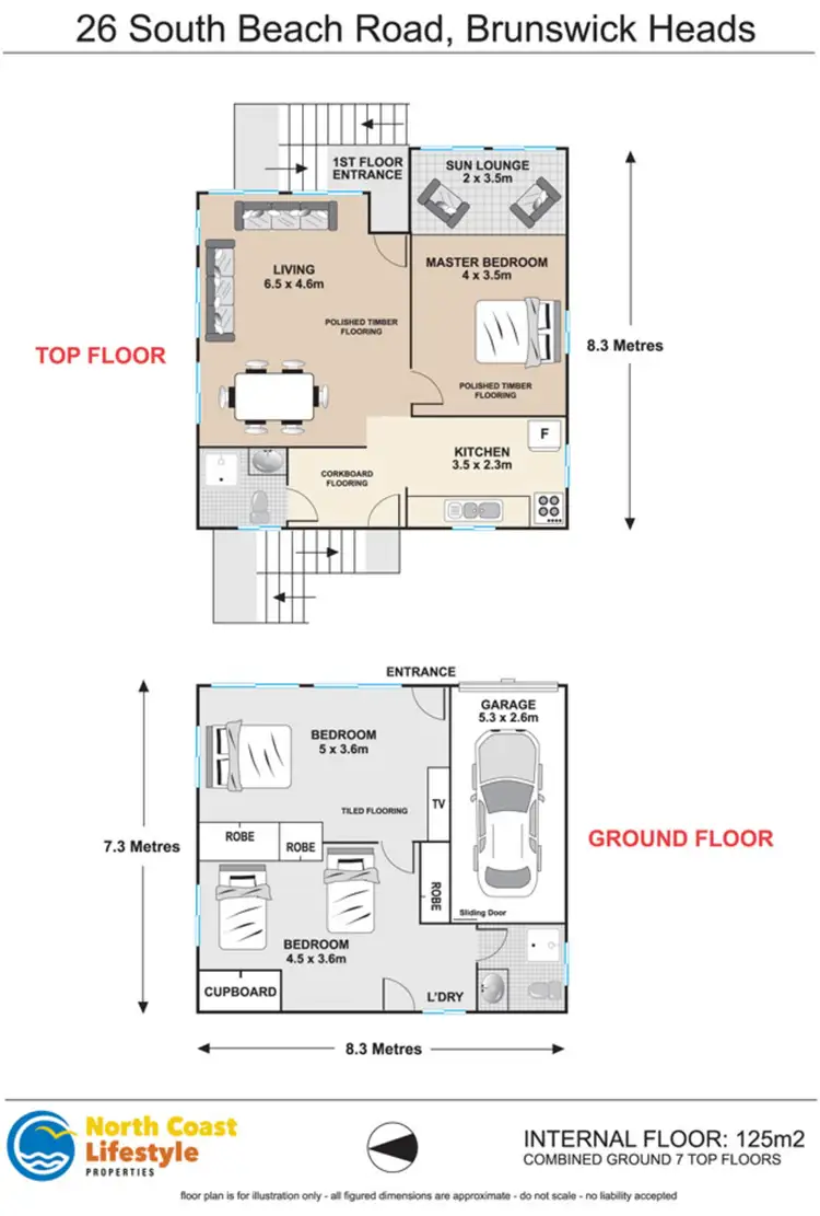 Floorplan of Homely house listing, 26 South Beach Road, Brunswick Heads NSW 2483