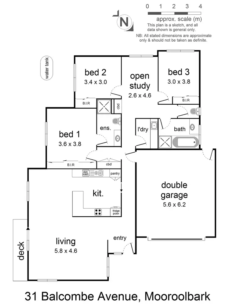 Floorplan of Homely house listing, 31 Balcombe Avenue, Mooroolbark VIC 3138