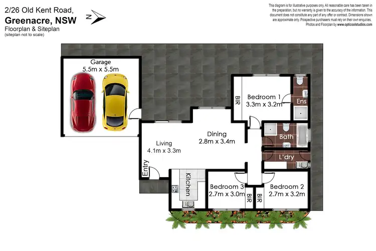 Floorplan of Homely villa listing, 2/26 Old Kent Road, Greenacre NSW 2190
