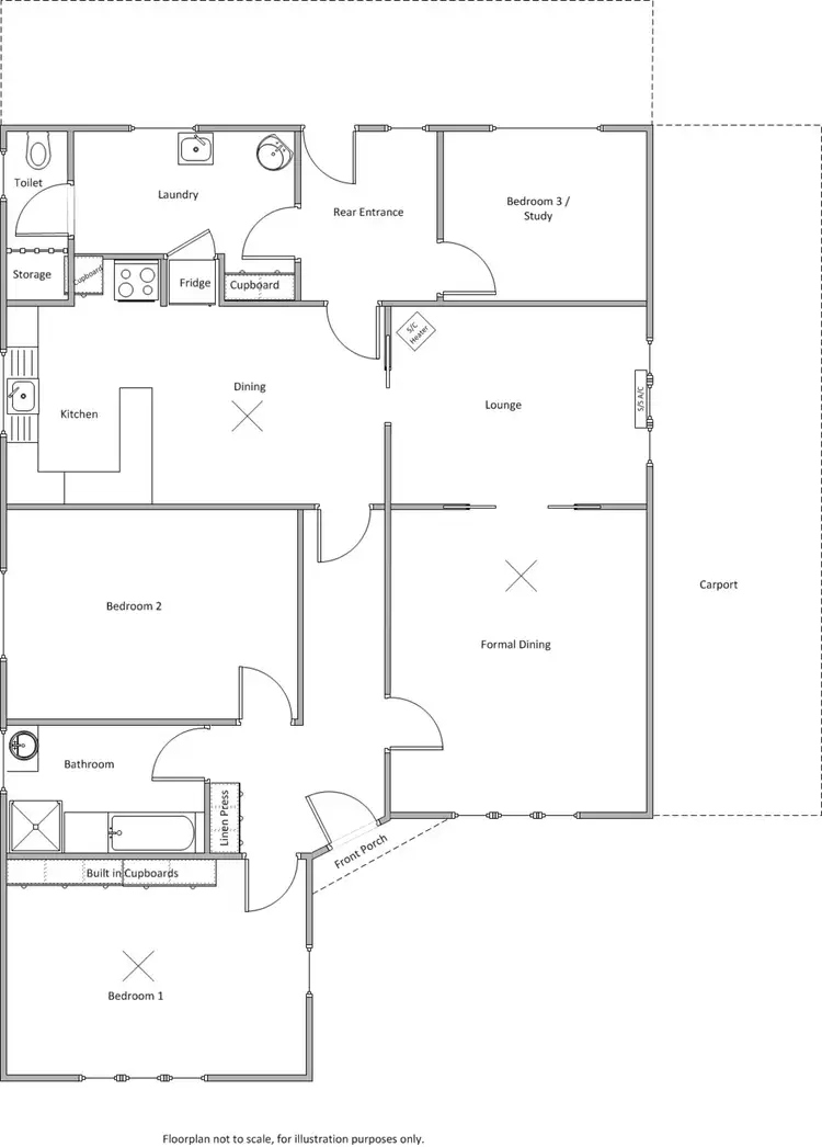 Floorplan of Homely house listing, 19 David Street, Yorketown SA 5576