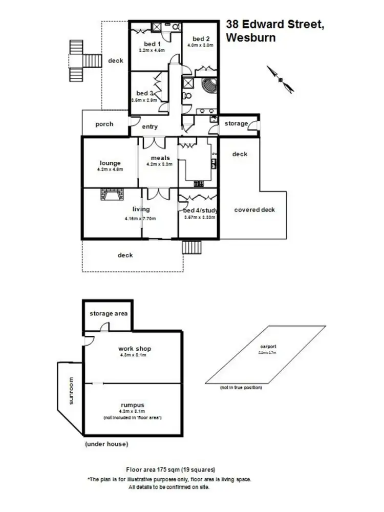 Floorplan of Homely house listing, 38 Edward Street, Wesburn VIC 3799