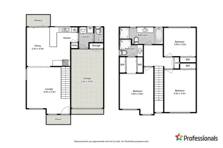 Floorplan of Homely semi-detached listing, 4 Northampton Drive, Glenfield NSW 2167
