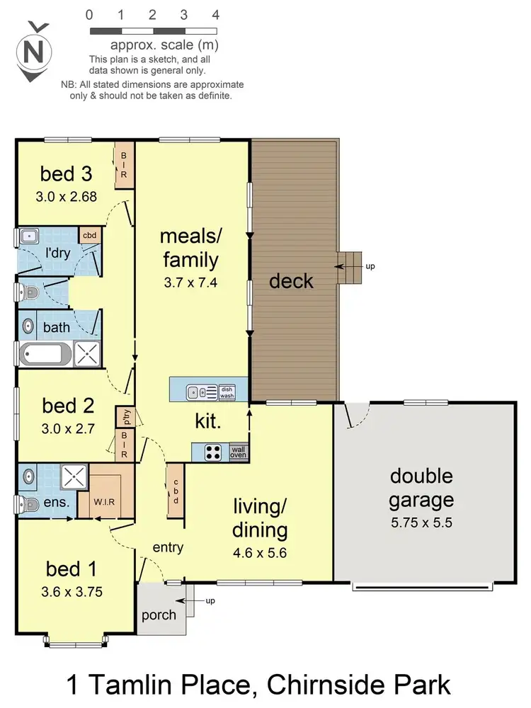 Floorplan of Homely house listing, 1 Tamlin Place, Chirnside Park VIC 3116