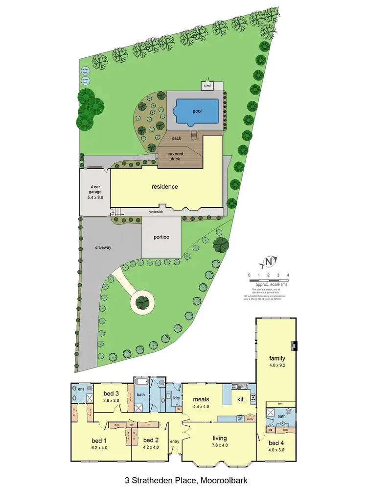 Floorplan of Homely house listing, 3 Stratheden Place, Mooroolbark VIC 3138