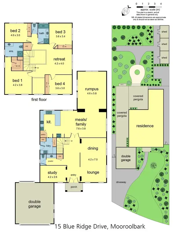 Floorplan of Homely house listing, 15 Blue Ridge Drive, Mooroolbark VIC 3138