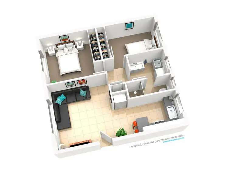 Floorplan of Homely unit listing, 3/49 Simmons Street, Wagga Wagga NSW 2650