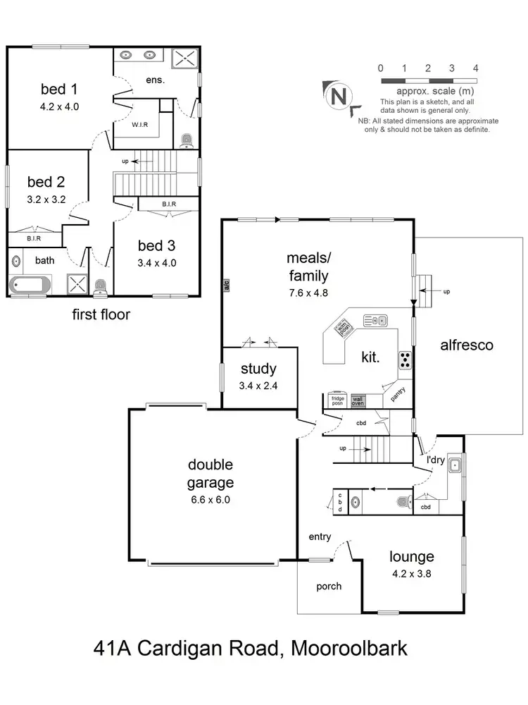 Floorplan of Homely unit listing, 41a Cardigan Road, Mooroolbark VIC 3138