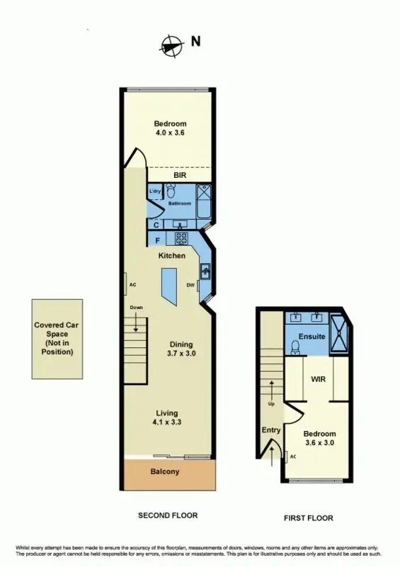 Floorplan of Homely townhouse listing, 3/80 Moreland Street, Footscray VIC 3011