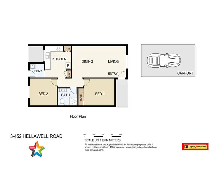 Floorplan of Homely unit listing, 3/452 Hellawell Road, Sunnybank Hills QLD 4109