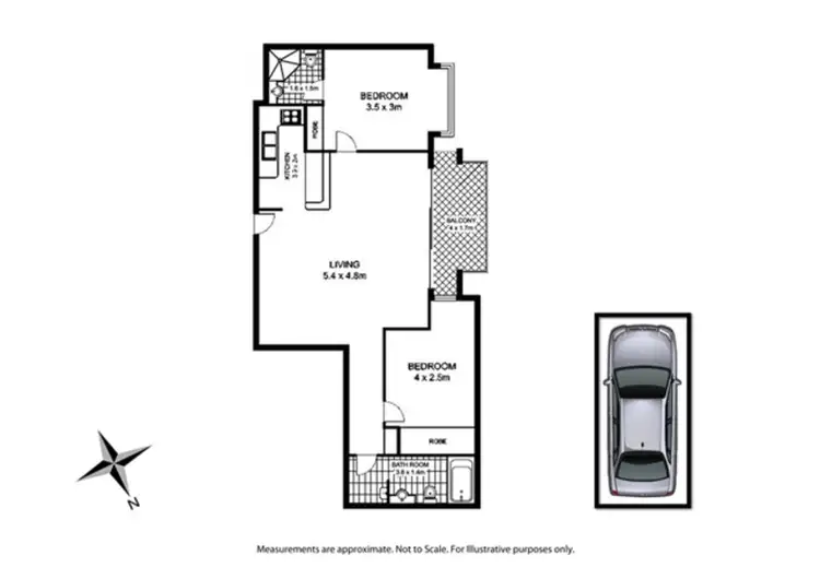 Floorplan of Homely apartment listing, 906/233 Pyrmont Street, Pyrmont NSW 2009