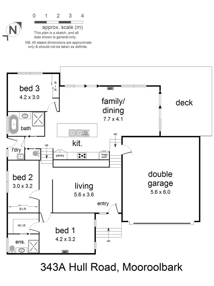 Floorplan of Homely unit listing, 343a Hull Road, Mooroolbark VIC 3138