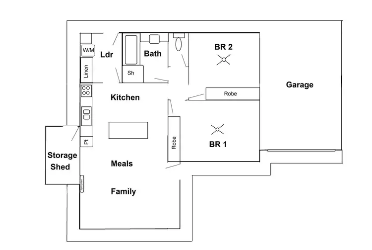 Floorplan of Homely unit listing, Unit 3/163 Walnut Avenue, Mildura VIC 3500