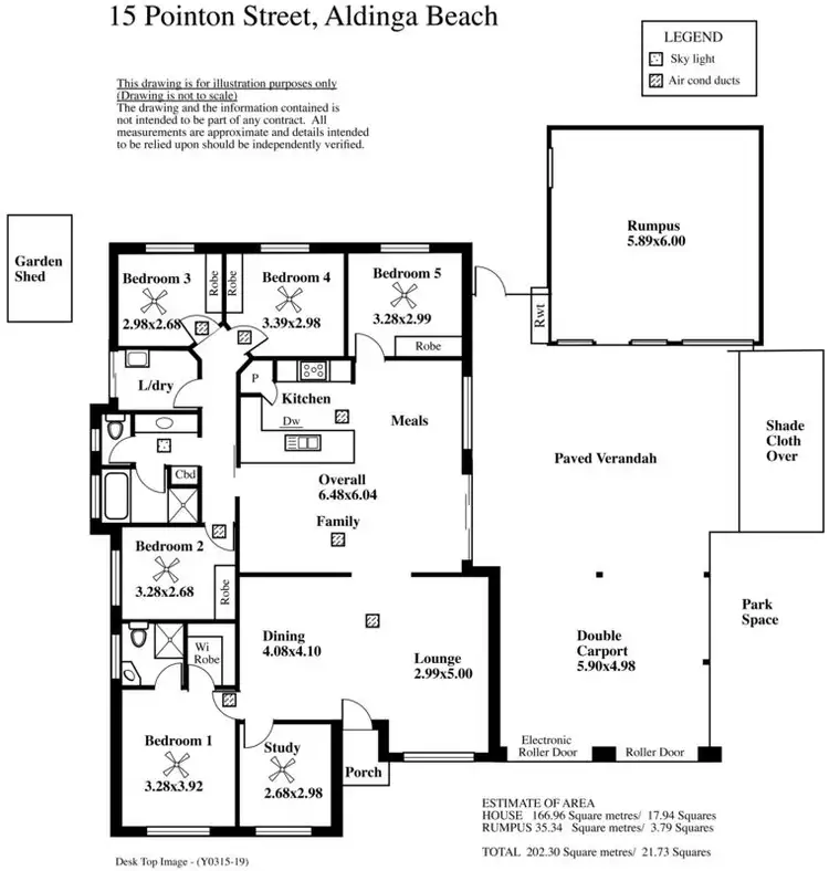 Floorplan of Homely house listing, 15 Pointon Street, Aldinga Beach SA 5173