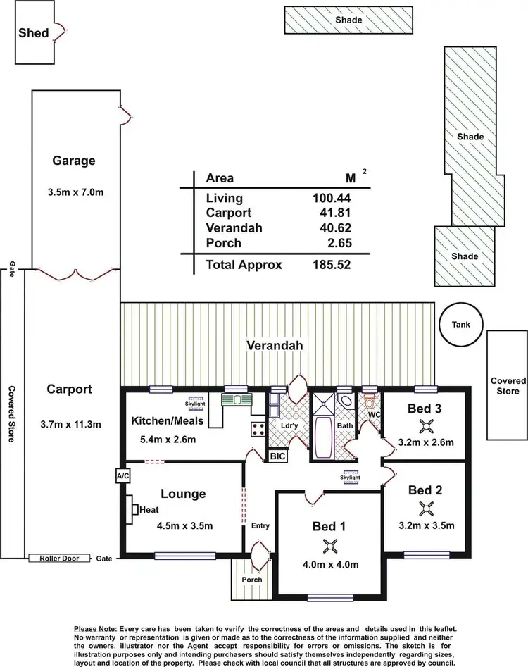 Floorplan of Homely house listing, 12 Belinda Crescent, Salisbury North SA 5108