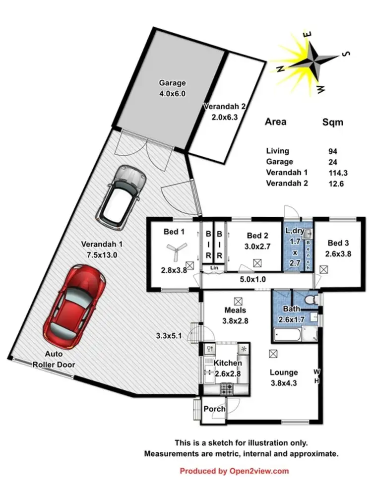 Floorplan of Homely house listing, 6 Darius Court, Salisbury Heights SA 5109