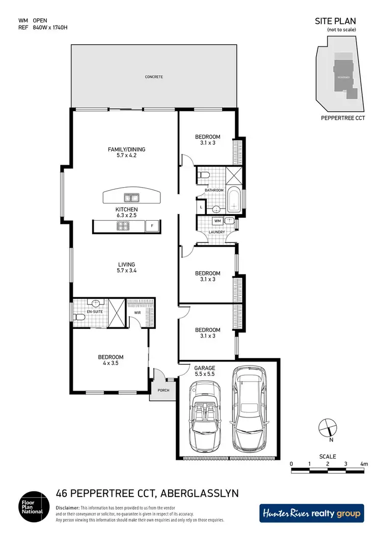 Floorplan of Homely house listing, 46 Peppertree Circuit, Aberglasslyn NSW 2320