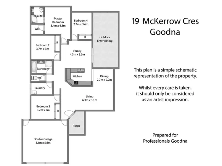 Floorplan of Homely house listing, 19 McKerrow Crescent, Goodna QLD 4300