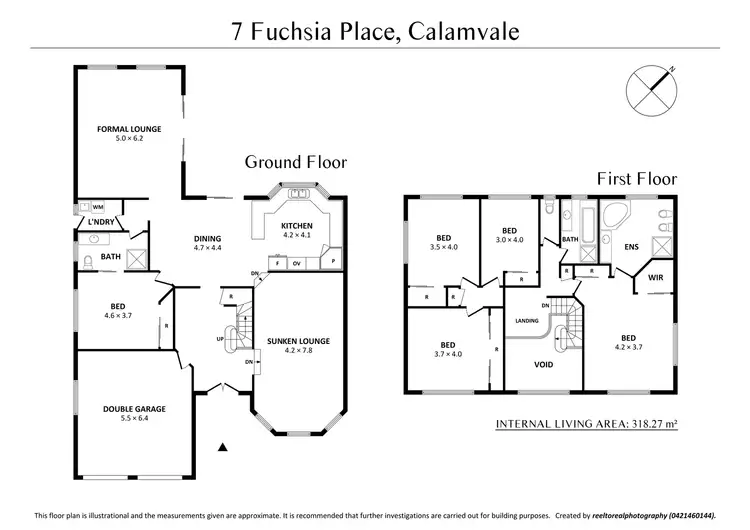Floorplan of Homely house listing, 7 Fuchsia Place, Calamvale QLD 4116
