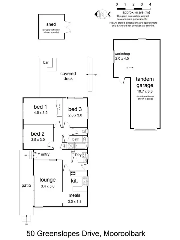 Floorplan of Homely house listing, 50 Greenslopes Drive, Mooroolbark VIC 3138