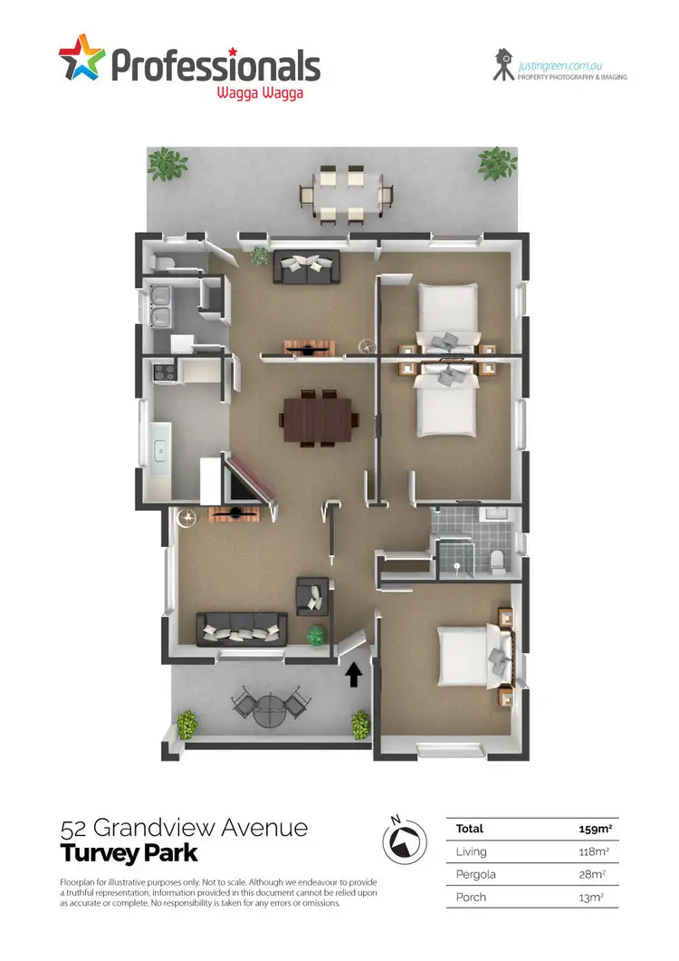 Floorplan of Homely house listing, 52 Grandveiw Avenue, Turvey Park NSW 2650