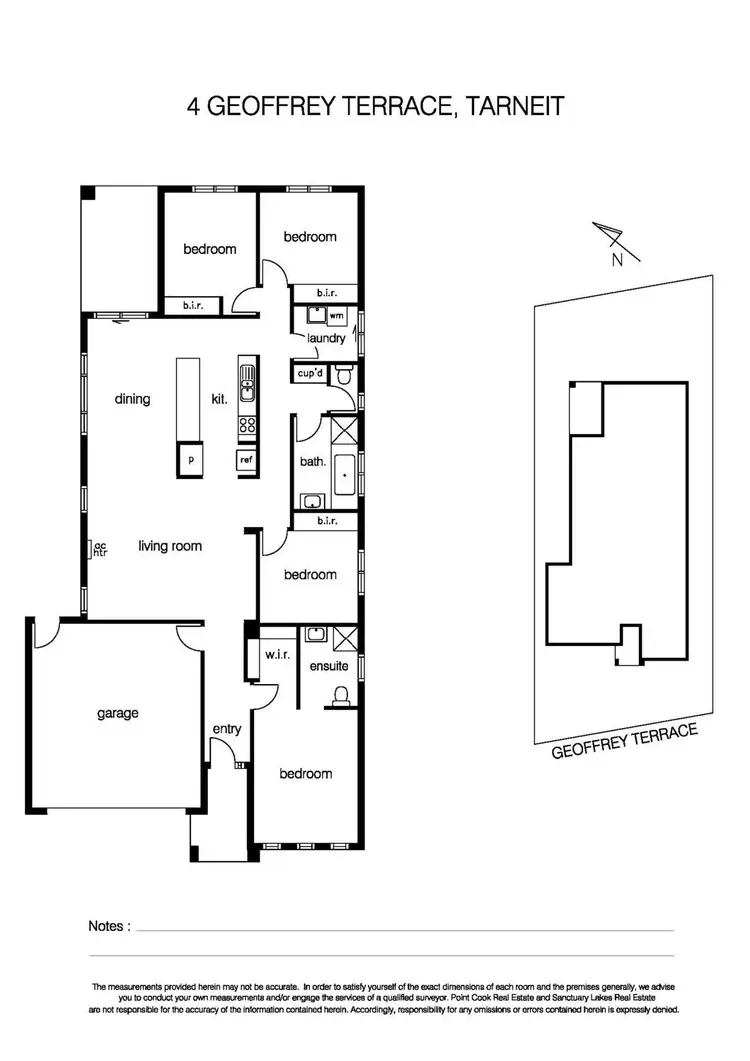 Floorplan of Homely house listing, 4 Geoffrey Terrace, Tarneit VIC 3029