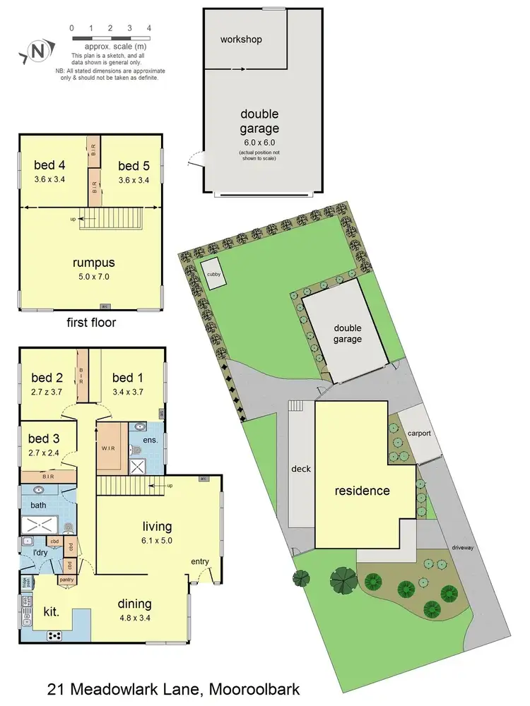 Floorplan of Homely house listing, 21 Meadowlark Lane, Mooroolbark VIC 3138