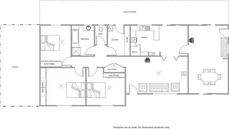 Floorplan of Homely house listing, 14 Third Street, Wool Bay SA 5575