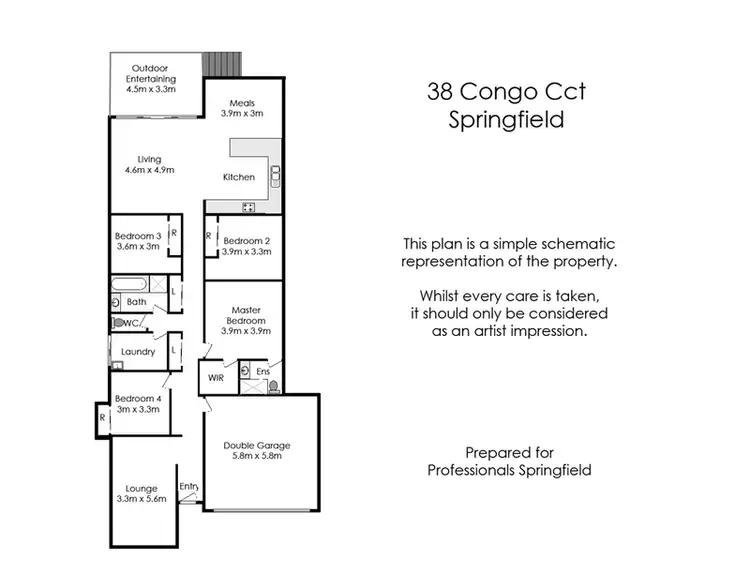 Floorplan of Homely house listing, 38 Congo Circuit, Springfield QLD 4300