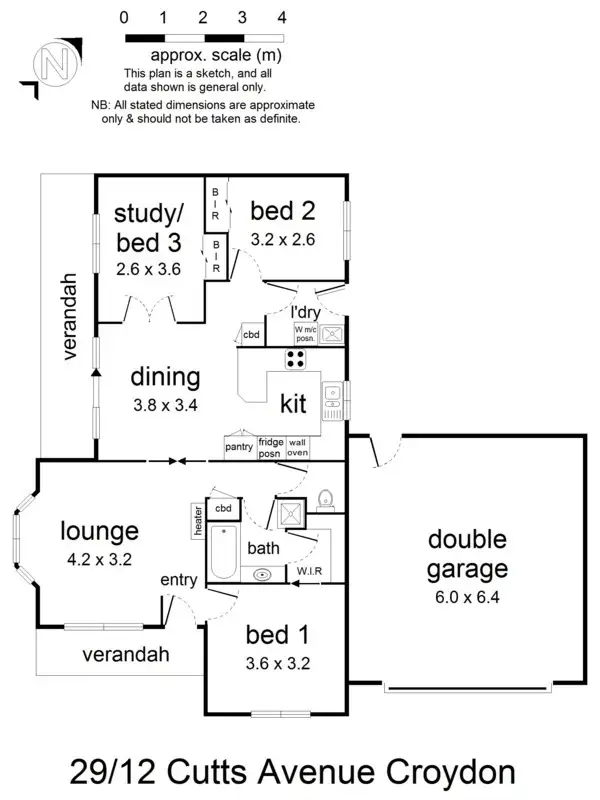 Floorplan of Homely unit listing, 29/12 Cutts Avenue, Croydon VIC 3136