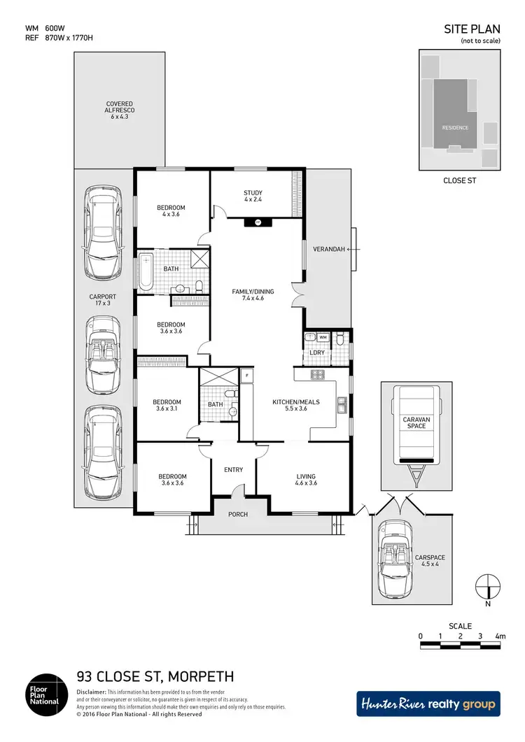 Floorplan of Homely house listing, 93 Close Street, Morpeth NSW 2321