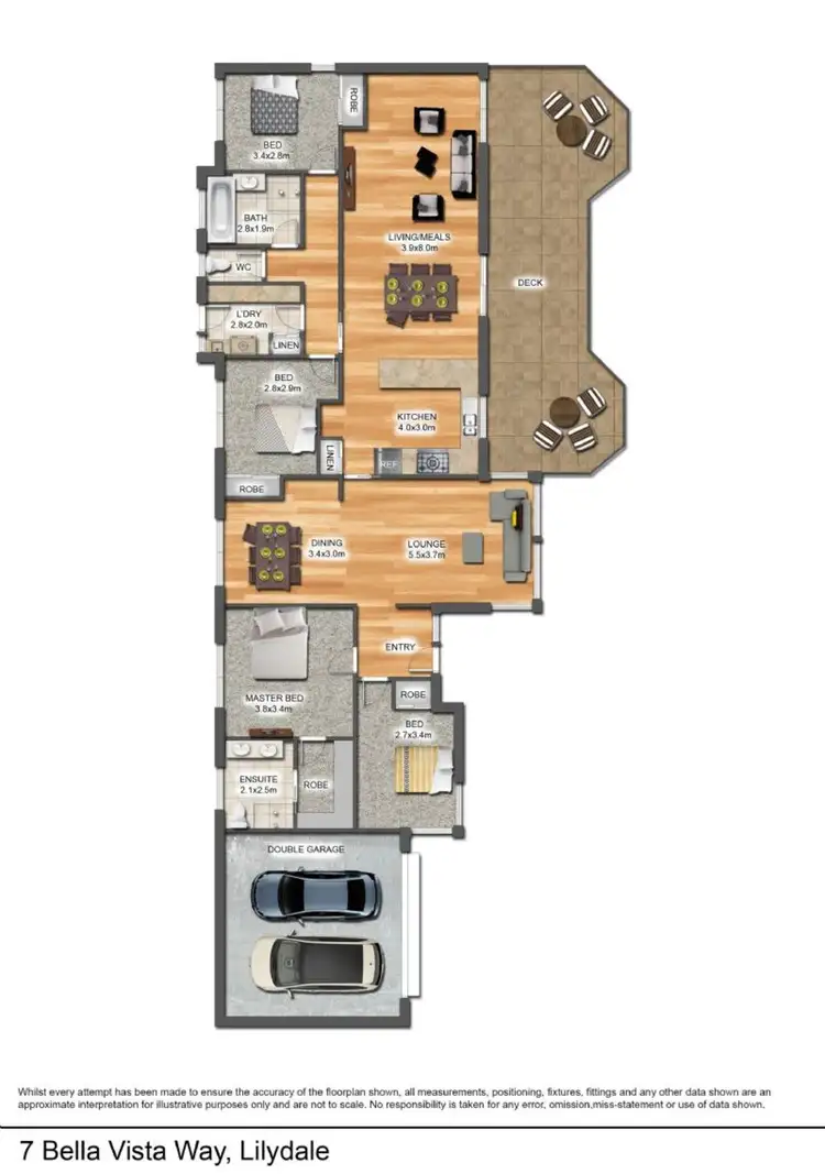 Floorplan of Homely house listing, 7 Bella Vista Way, Lilydale VIC 3140