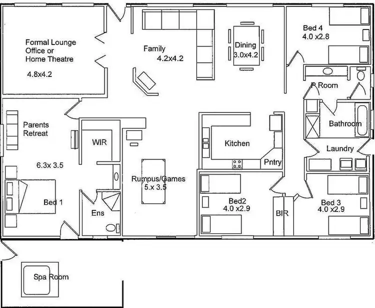 Floorplan of Homely house listing, 4 Barkla Road, Kadina SA 5554