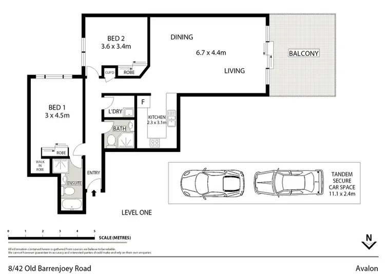 Floorplan of Homely apartment listing, 8/42-44 Old Barrenjoey Road, Avalon NSW 2107