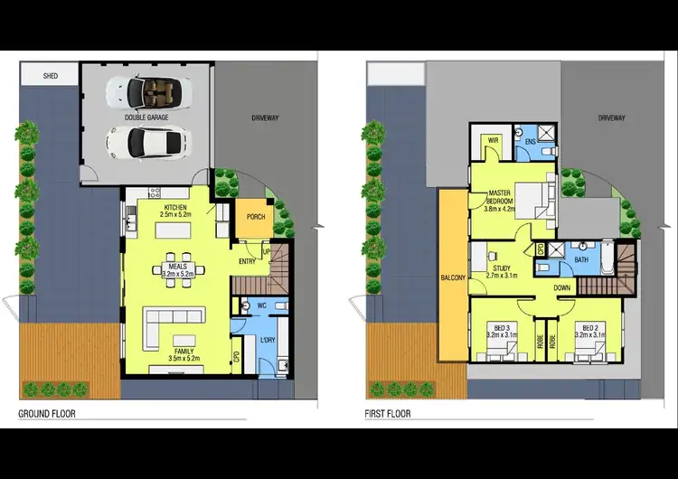 Floorplan of Homely townhouse listing, 2/1 Giselle Avenue, Wantirna South VIC 3152