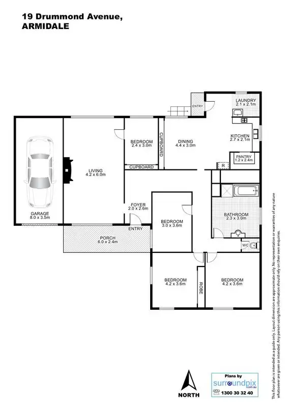 Floorplan of Homely house listing, 19 Drummond Avenue, Armidale NSW 2350