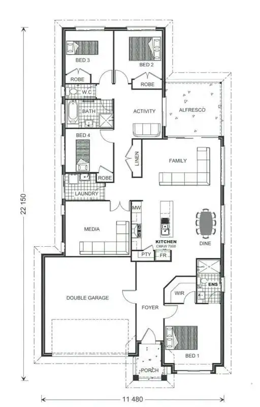 Floorplan of Homely house listing, 16 Dakar Road, Algester QLD 4115