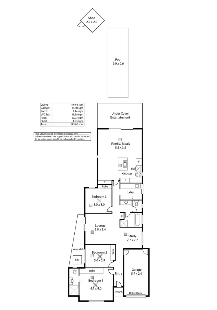 Floorplan of Homely house listing, 26A Oxford Street, Hillcrest SA 5086