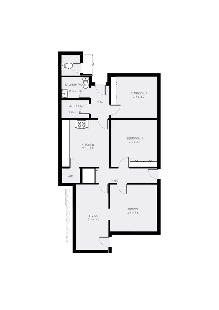 Floorplan of Homely house listing, 17A Mitchell Street, Maribyrnong VIC 3032