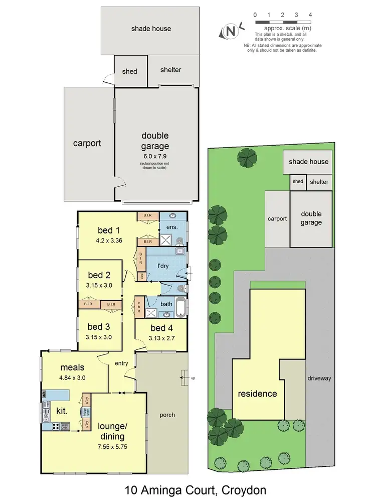 Floorplan of Homely house listing, 10 Aminga Court, Croydon VIC 3136