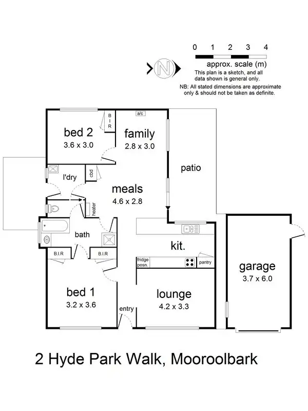 Floorplan of Homely house listing, 2 Hyde Park Walk, Mooroolbark VIC 3138
