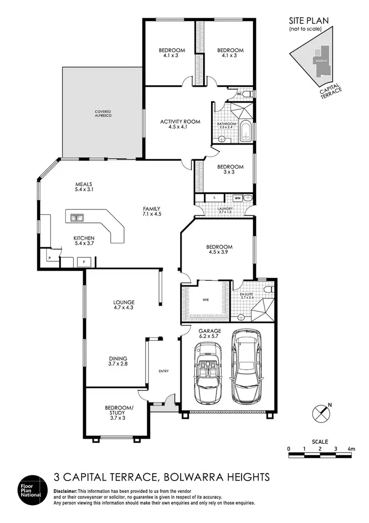 Floorplan of Homely house listing, 3 Capital Terrace, Bolwarra Heights NSW 2320