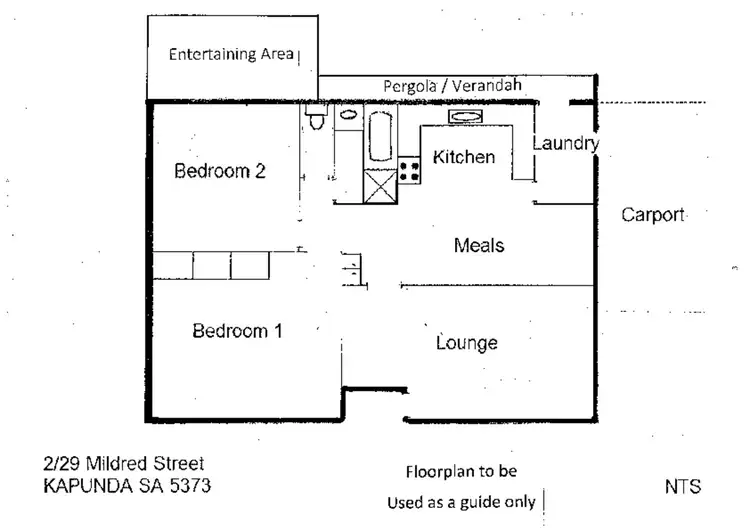 Floorplan of Homely unit listing, 2/29 Mildred Street, Kapunda SA 5373