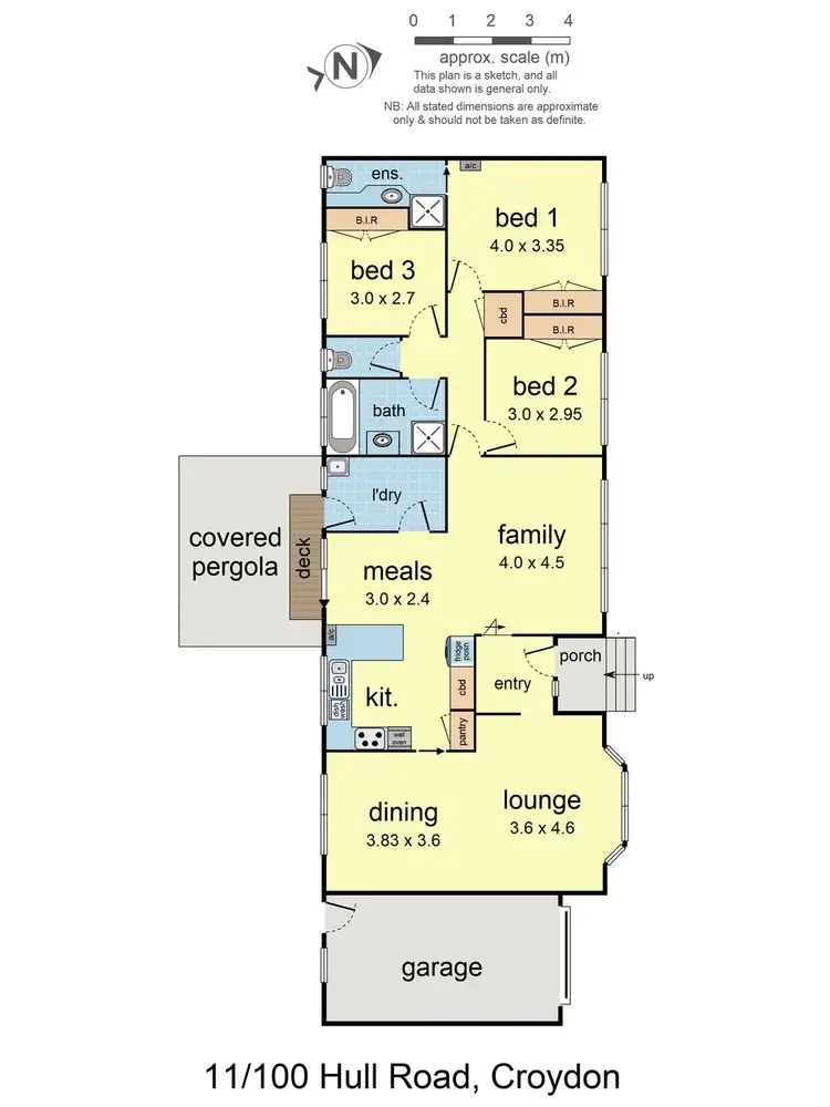 Floorplan of Homely unit listing, 11/100 Hull Road, Croydon VIC 3136