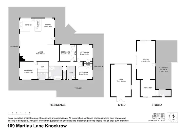 Floorplan of Homely rural property listing, 109 Martins Lane, Knockrow NSW 2479