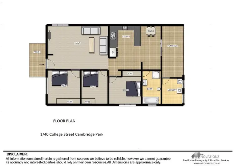 Floorplan of Homely house listing, 1/40 College Street, Cambridge Park NSW 2747