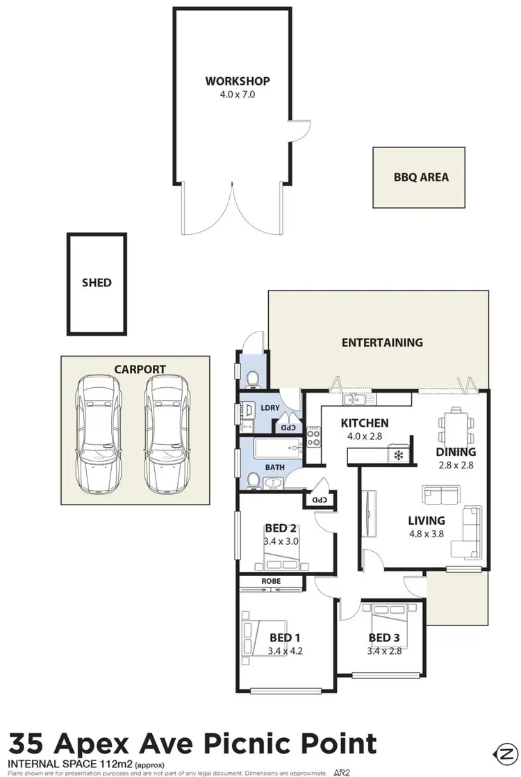 Floorplan of Homely house listing, 35 Apex Avenue, Picnic Point NSW 2213