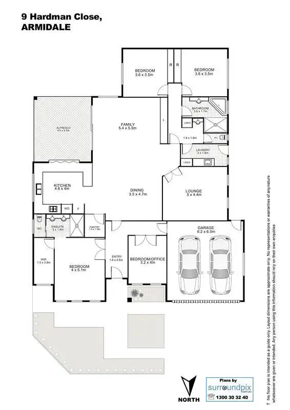 Floorplan of Homely house listing, 9 Hardman Close, Armidale NSW 2350