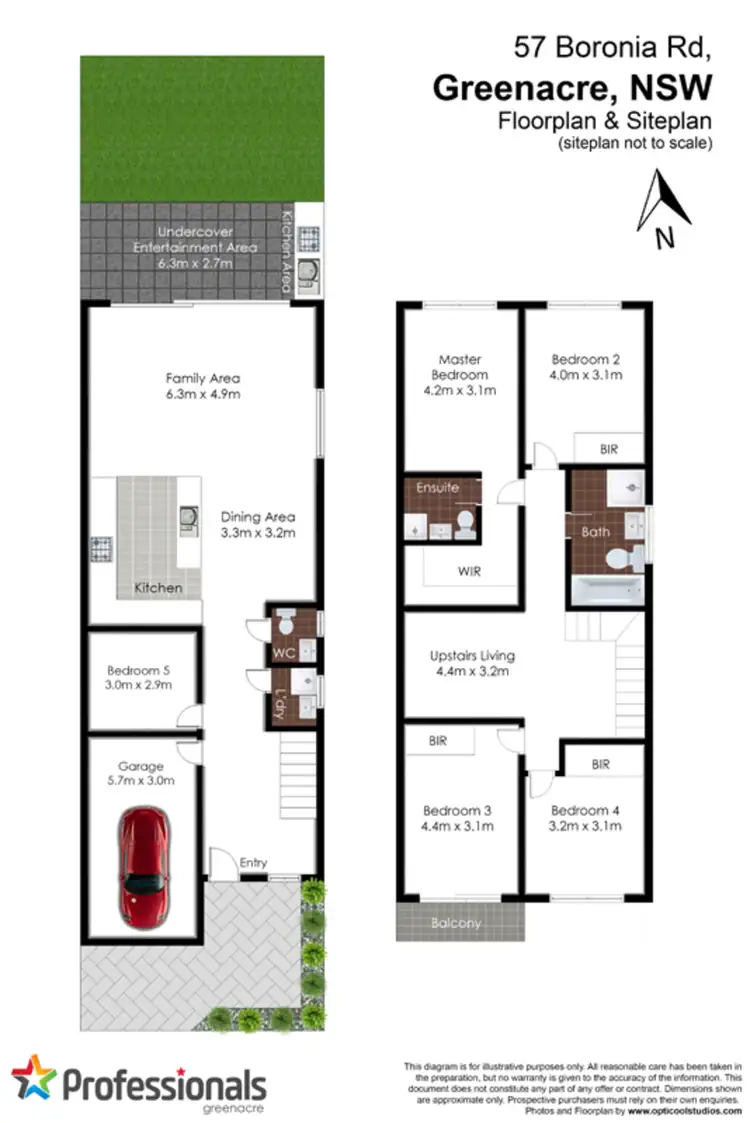 Floorplan of Homely semi-detached listing, 57 Boronia Road, Greenacre NSW 2190